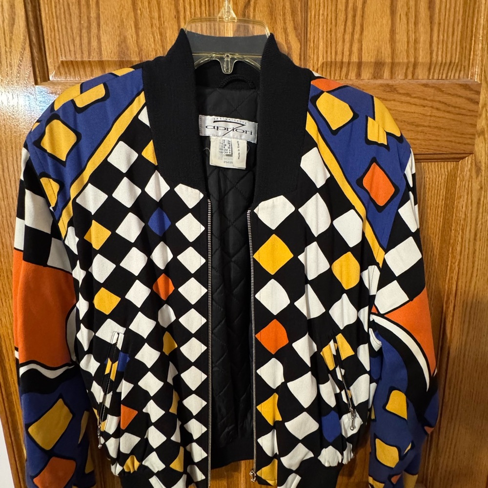 Vintage 90s bomber jacket by Apriori, one of a kind